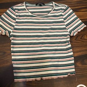 stripped crop top